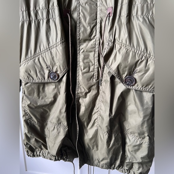 BURBERRY PARKA men’s olive green LINED Sz M - Picture 7 of 12